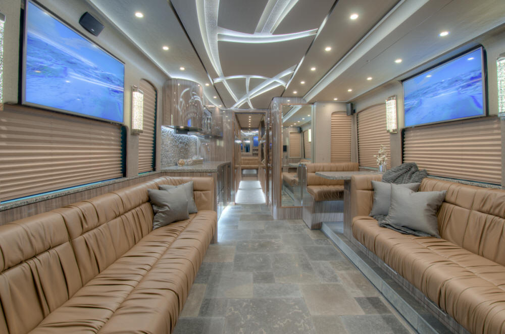 2018 X3-45 Prevost Entertainer Bus  # 46225 For Sale at Staley Bus Sales , Nashville, Tennessee.