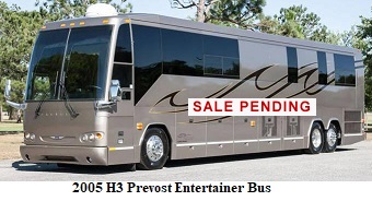 49200 h3 prevost entertainer bus.